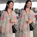 Tamannaah Bhatia gives out fresh vibes in a pretty floral suit and adds touch of luxury with YSL crossbody bag worth Rs 2,57,889