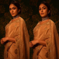 Mrunal Thakur serves a 'Dhamaka' festive-ready look in beige saree but it's the cape that truly deserves your attention