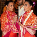 Kim Kardashian blends contemporary style with ethnic grace in red maxi dress and Manish Malhotra-designed dupatta; Look decoded