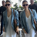 Airport Style: Alia Bhatt wears easy to copy look in white maxi dress and denim jacket with Gucci bag worth Rs 3,44,351