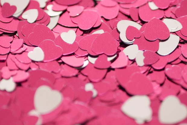 Pink love hearts