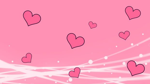 Pink love wallpaper.