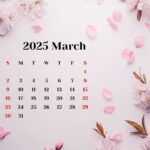 Free download March 2025 Calendar Wallpaper HD 2.