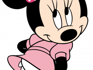 minnie mouse png, animated character, disney icon png, pink dress png