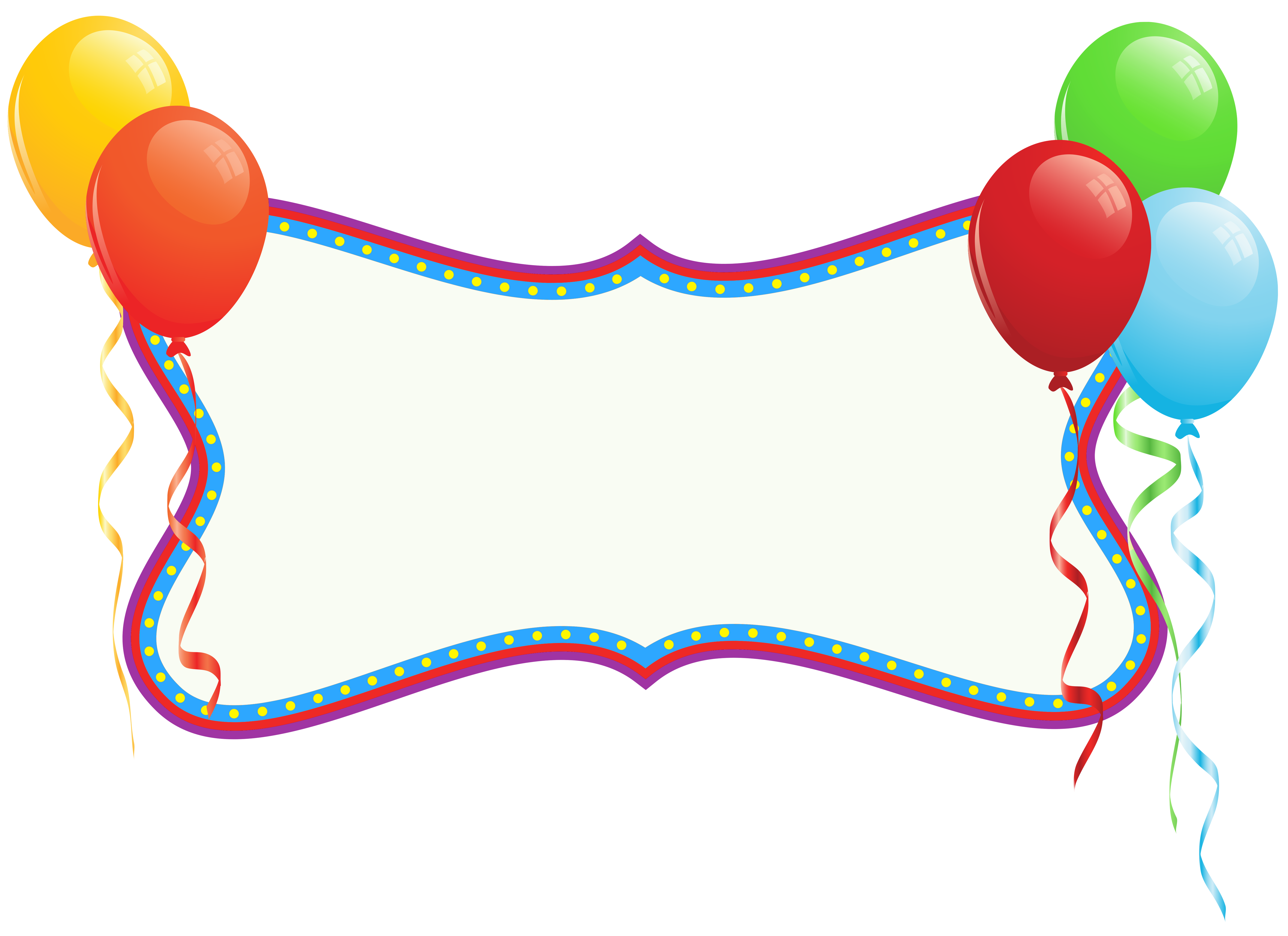 Happy Birthday Banner PNG Clipart