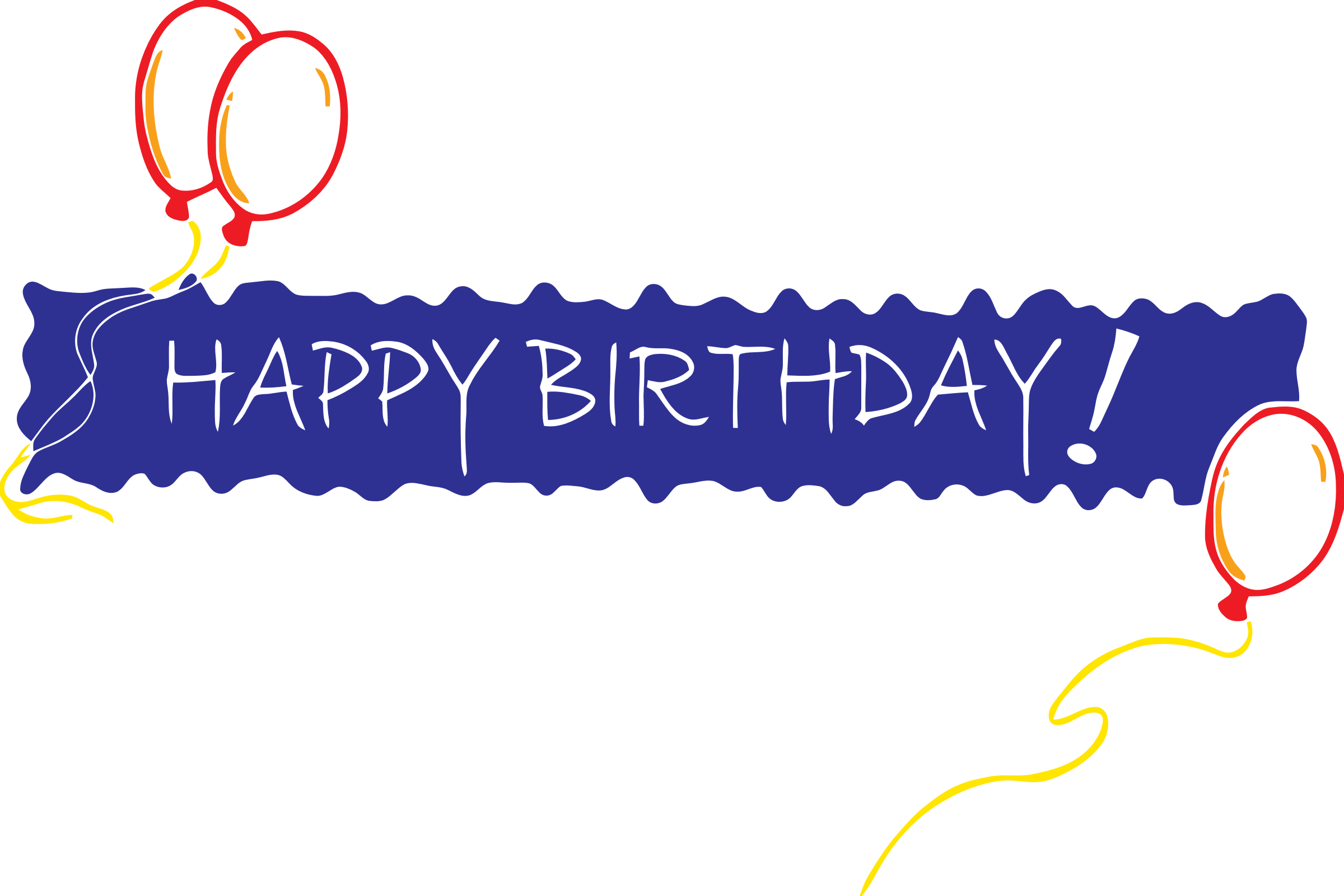 Happy Birthday Banner PNG File Download Free