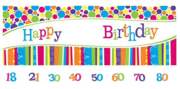 Happy Birthday Banner PNG Photo