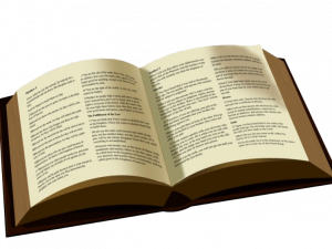 open book, literature, reading material, knowledge source, Bible PNG