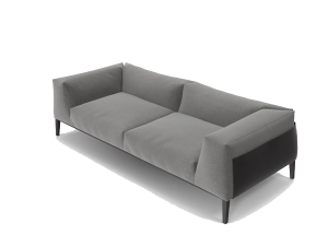 modern sofa, gray upholstery, contemporary furniture, living room decor, Couch PNG