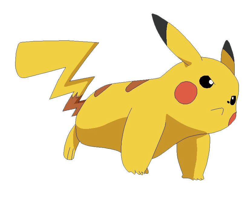 Pikachu character illustration, electric type Pokémon, animated creature, popular gaming icon, cartoon character, Pikachu PNG