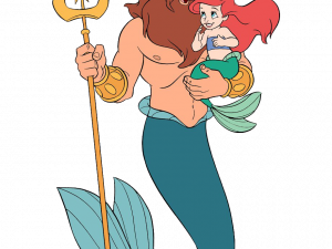 Ariel King Triton PNG