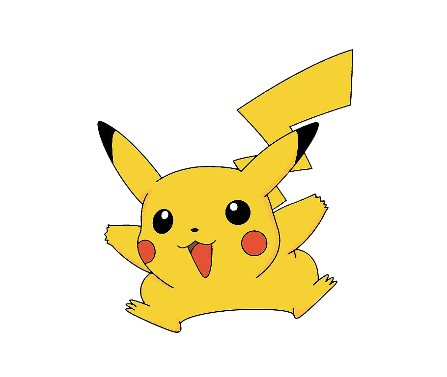 Pikachu character illustration, electric-type Pokémon, animated creature, cute cartoon character, popular game mascot, Pikachu PNG