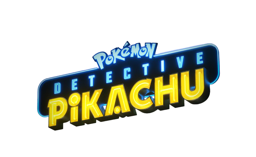 Pikachu Detective Movie Title, Pokémon Film, Animated Mystery Adventure, Detective Pikachu Logo, Pikachu PNG