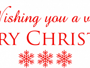 Merry Christmas Word Art PNG High Quality Image