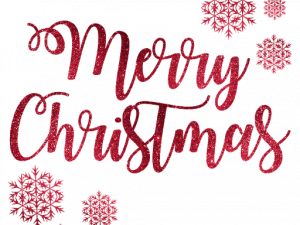 Merry Christmas Word Art PNG Image HD