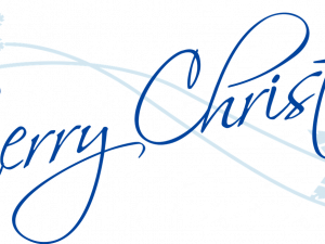 Merry Christmas Word Art Transparent