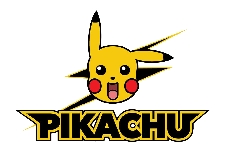 Pikachu character logo, electric mouse Pokémon, anime icon, franchise mascot, yellow creature, Pikachu PNG