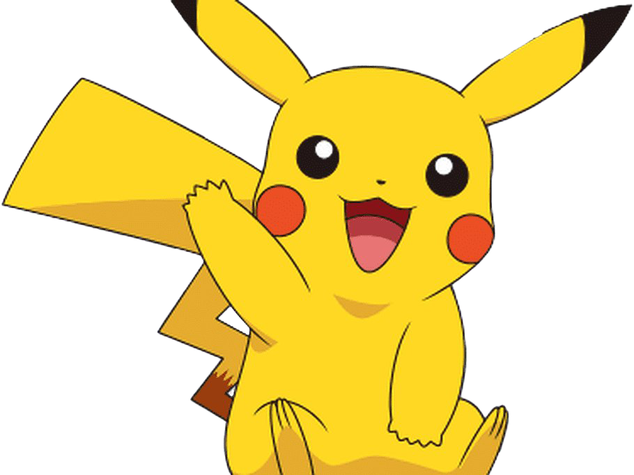 Pikachu character illustration, electric type Pokémon, animated series mascot, cute yellow creature, Pikachu PNG