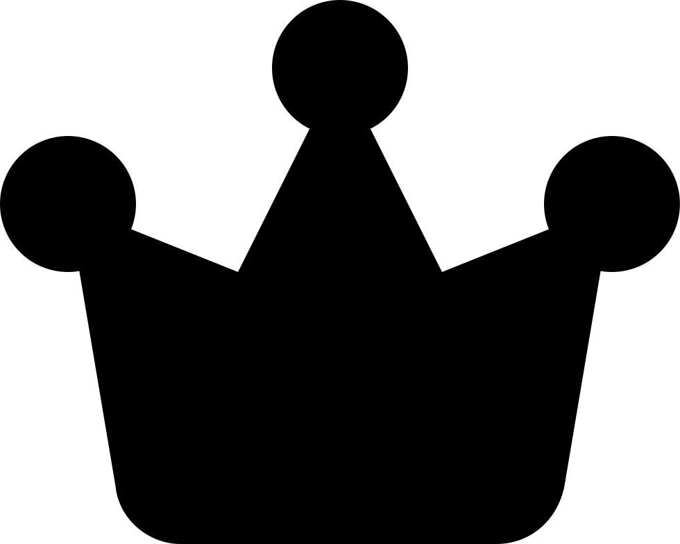 Vector Black Crown Transparent Image