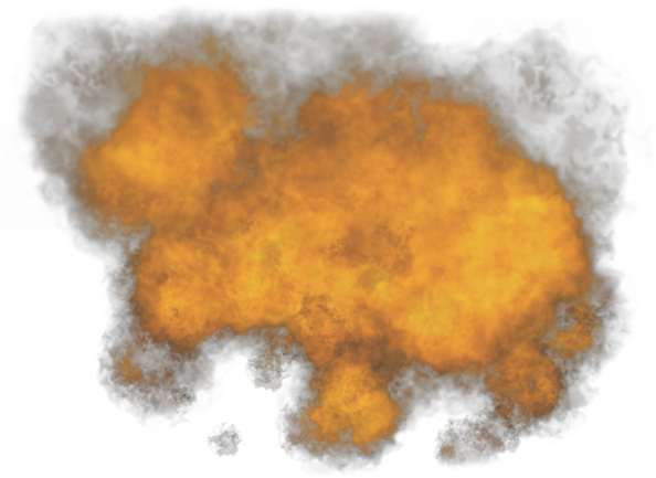 Orange Smoke PNG High-Quality Image