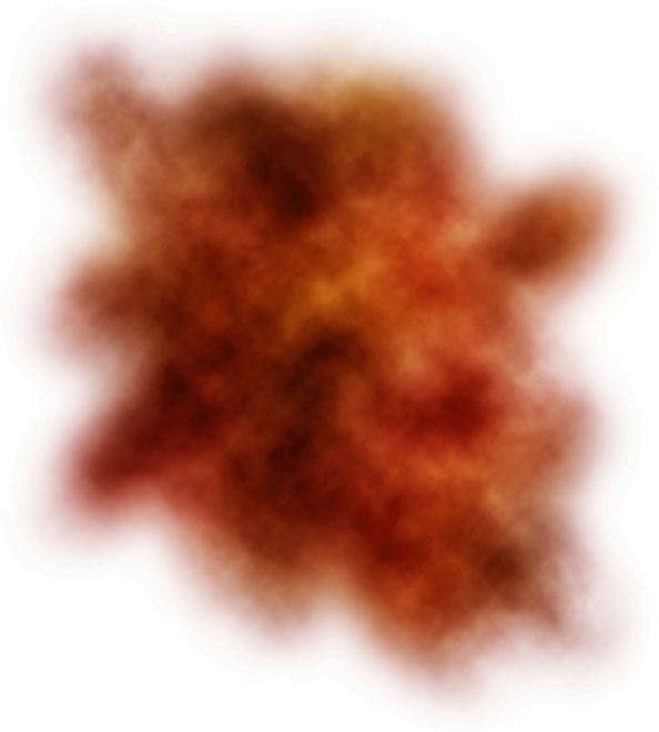 Orange Smoke PNG Image