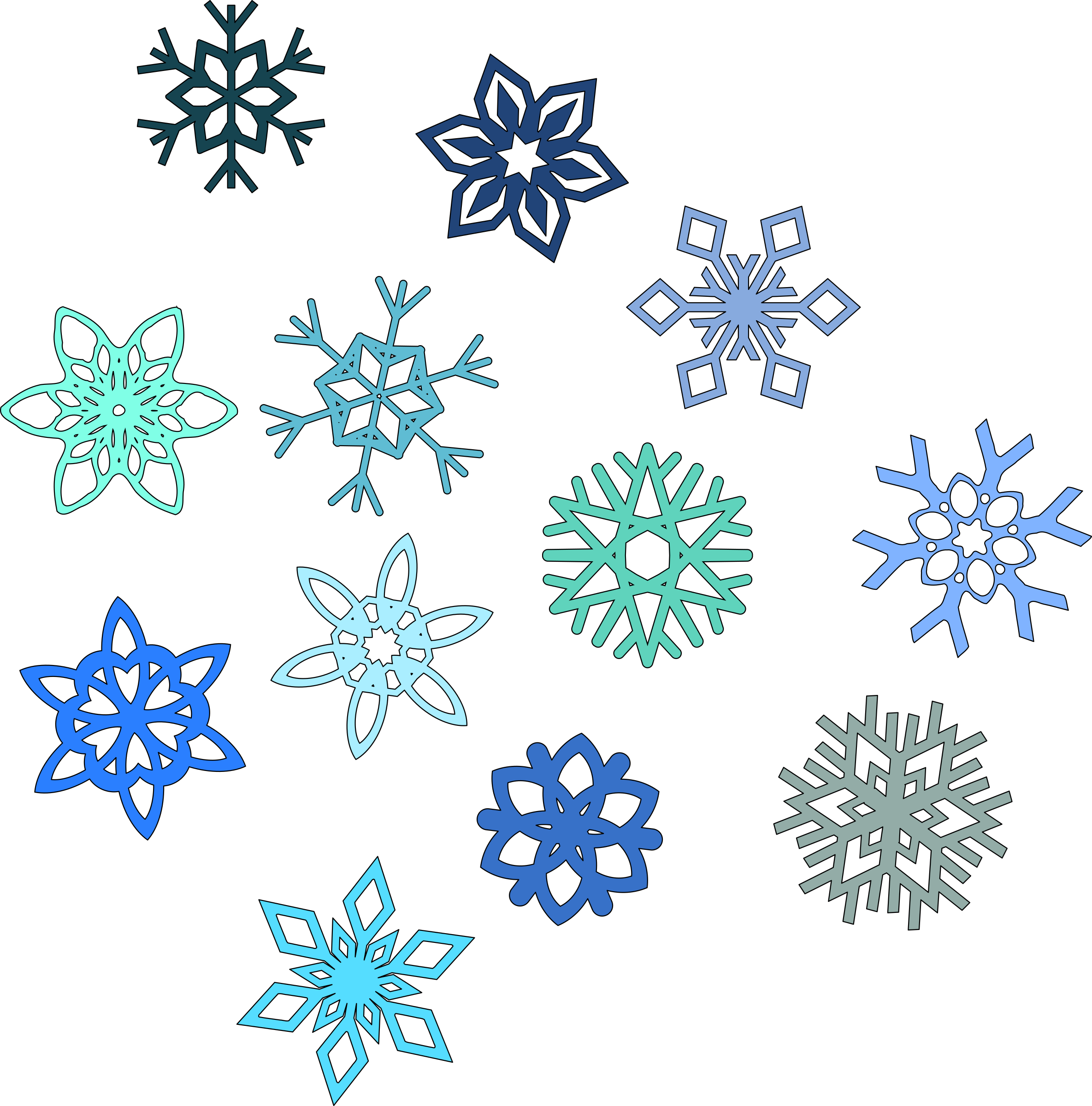 Snowflakes Download PNG Image