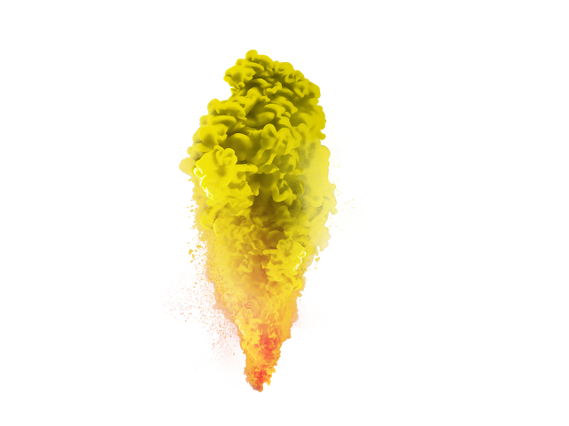 Yellow Smoke PNG Background Image