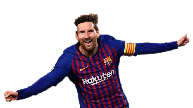 Fondo de imagen del futbolista Lionel Messi PNG