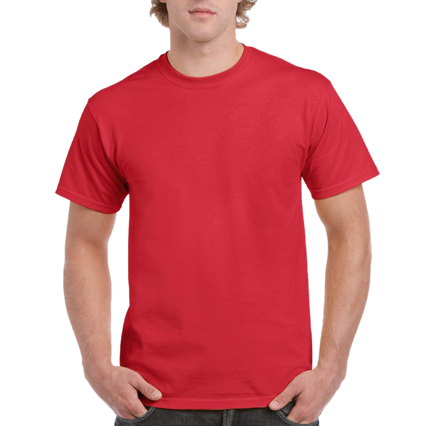 Plain Red T-Shirt Transparent Background PNG