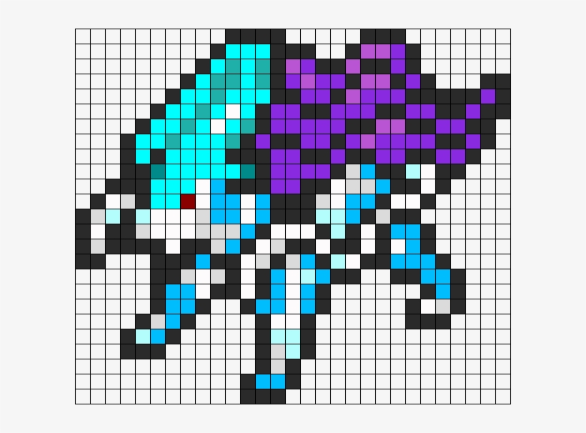 Suicune Perler Bead Pattern / Bead Sprite - Pokemon Pixel Art Suicune ...