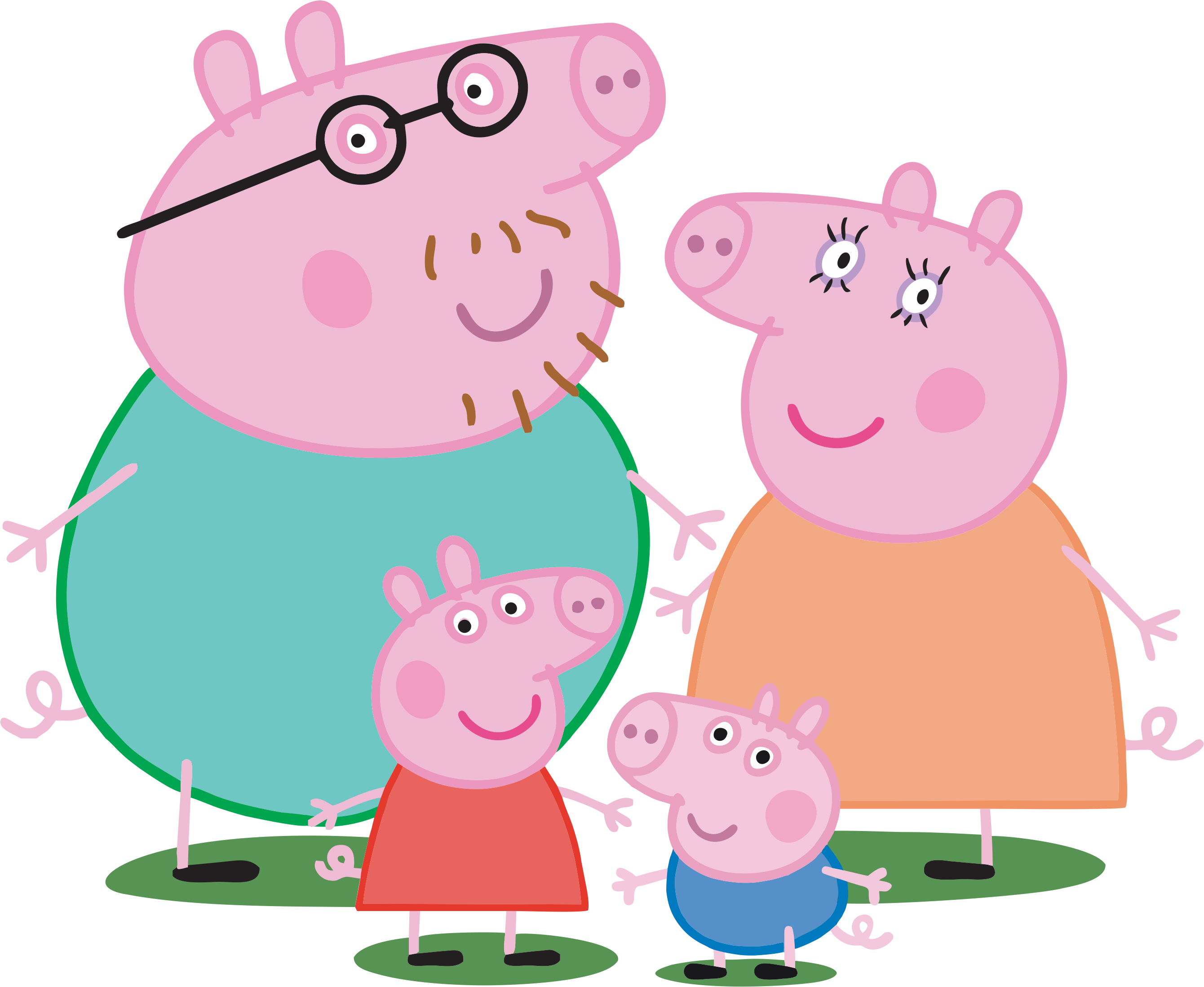 Peppa Pig Family Transparent Png Stickpng - vrogue.co