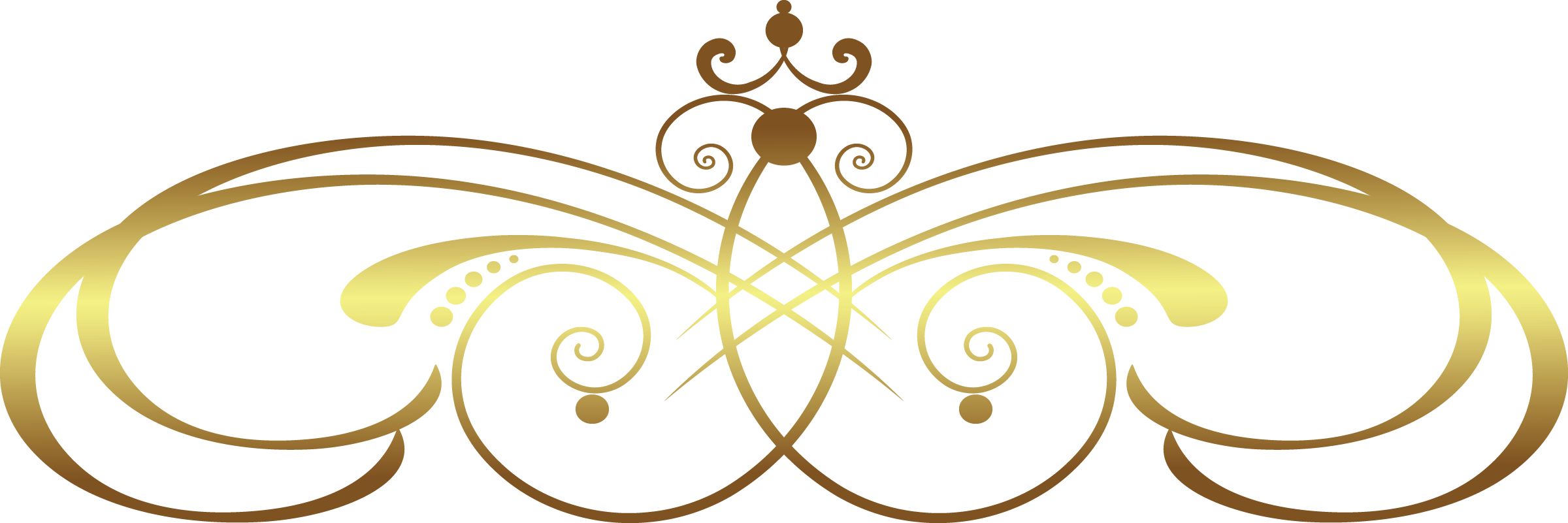 Elegant Gold Border Transparent