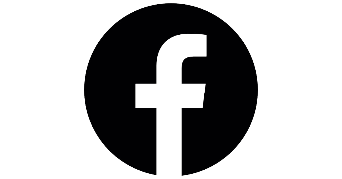 Black Facebook Logo, Social Media Icon, Digital Branding PNG