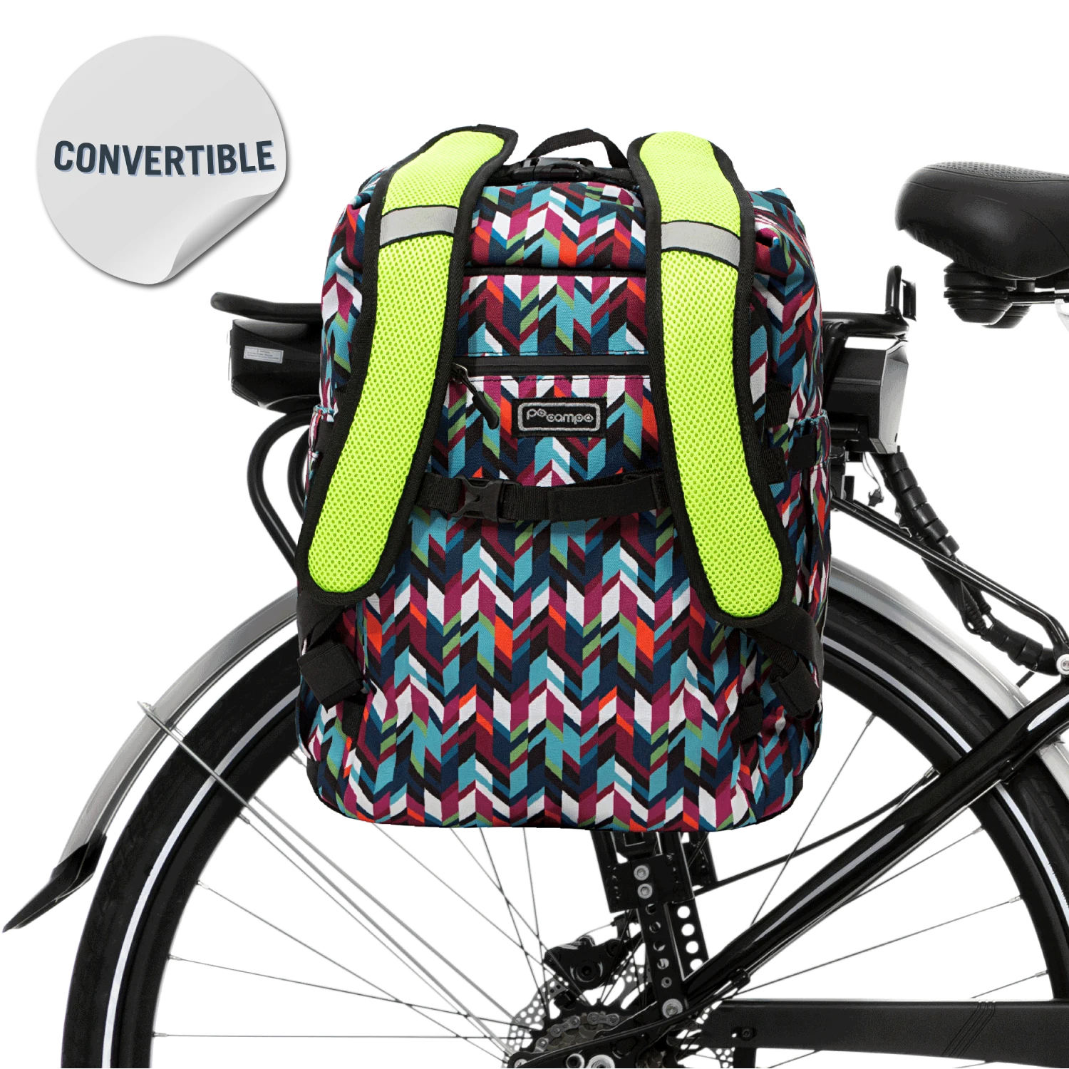 Bedford Backpack Pannier color:chevron;