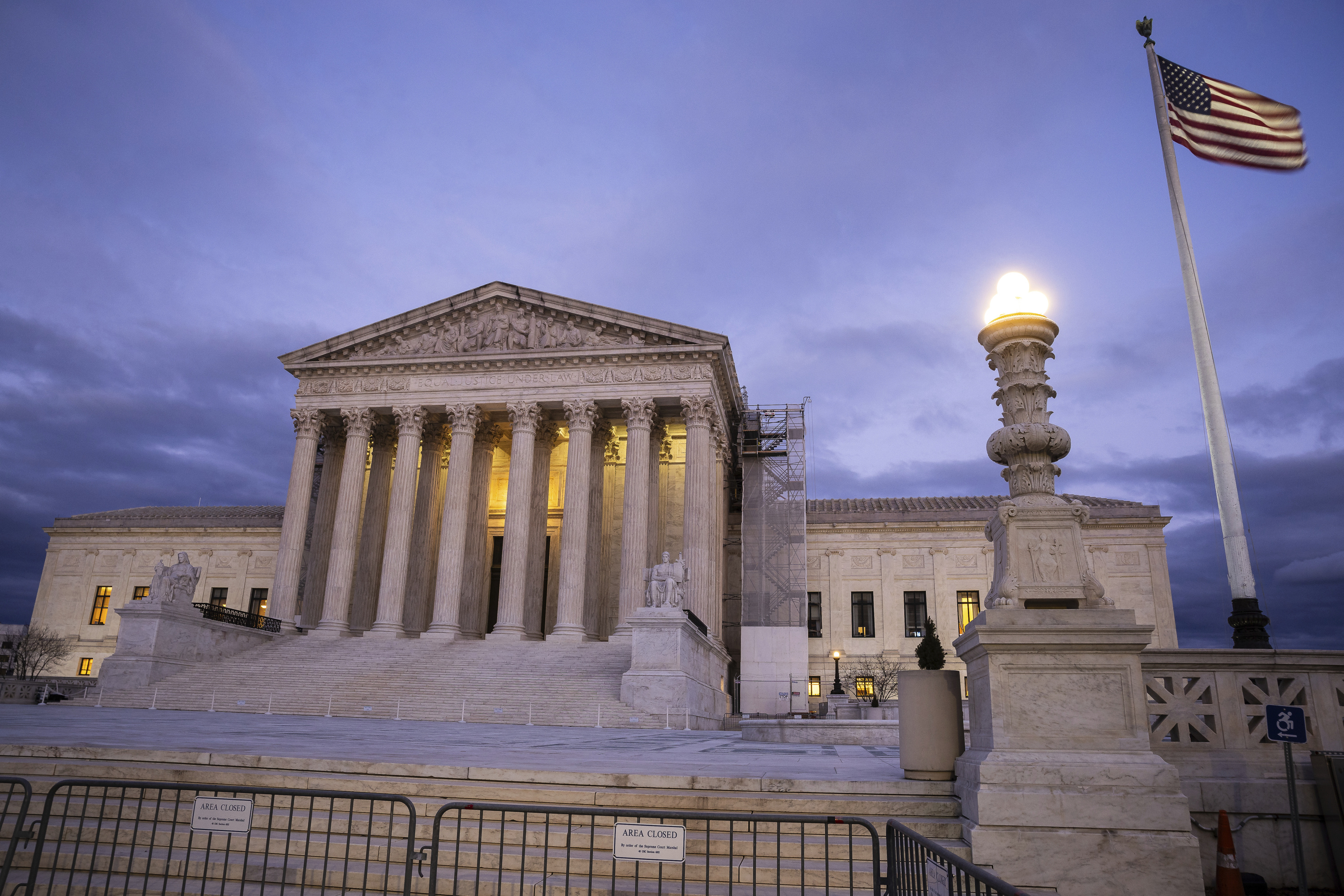 The U.S. Supreme Court building is seen.
