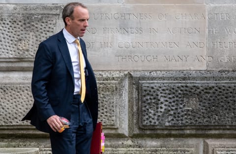 British Foreign Secretary Raab in Qatar for talks on Afghanistan evacuation