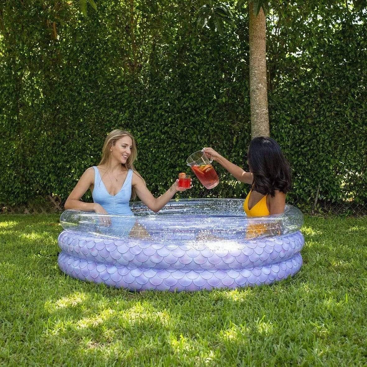 Inflatable Sunning Pool Mermaid Glitter PoolCandy