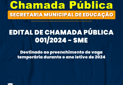 Resultado da Chamada Pública 001/2024 SME