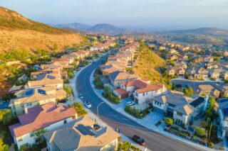 photo - Residential Area Beside the Mountains at San Marcos. California