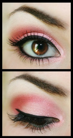 Pink Smokey Eye Makeup for Brown Eyes