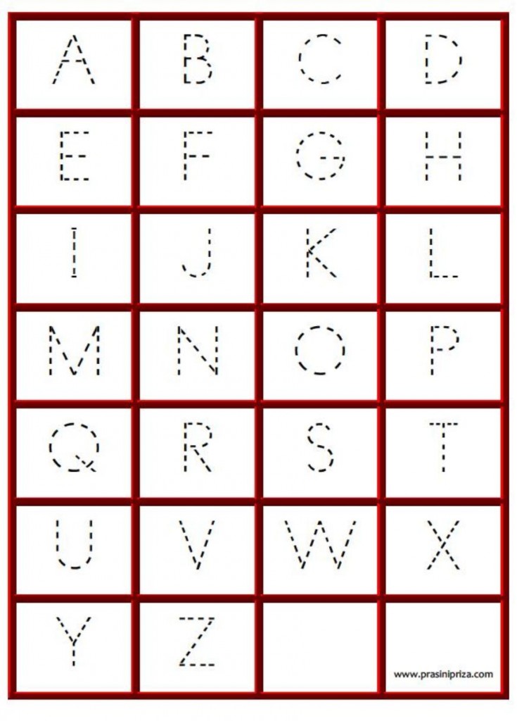 Printable Alphabet Tracing Letters