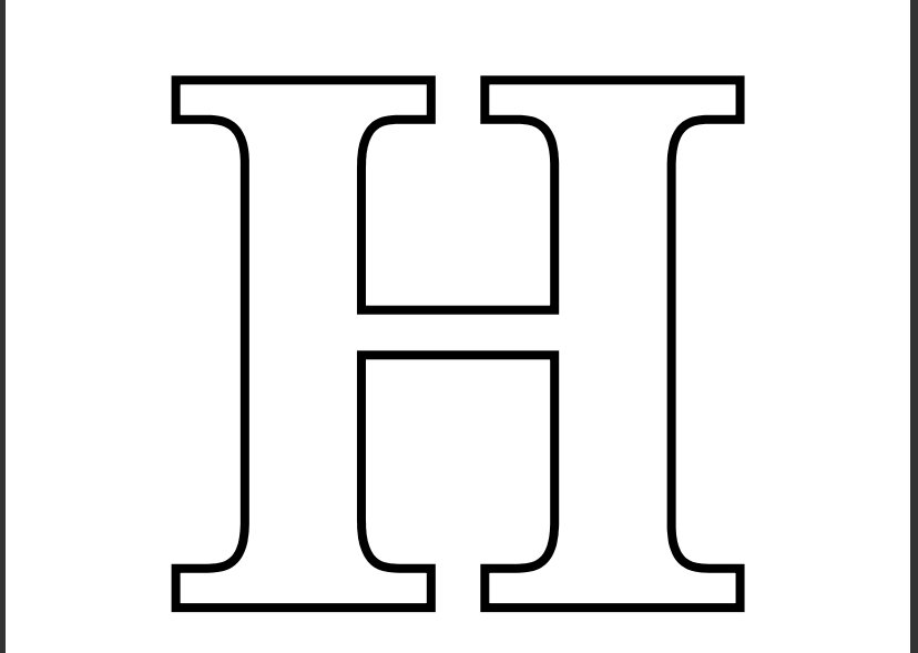 Letter H Coloring Pages Printable