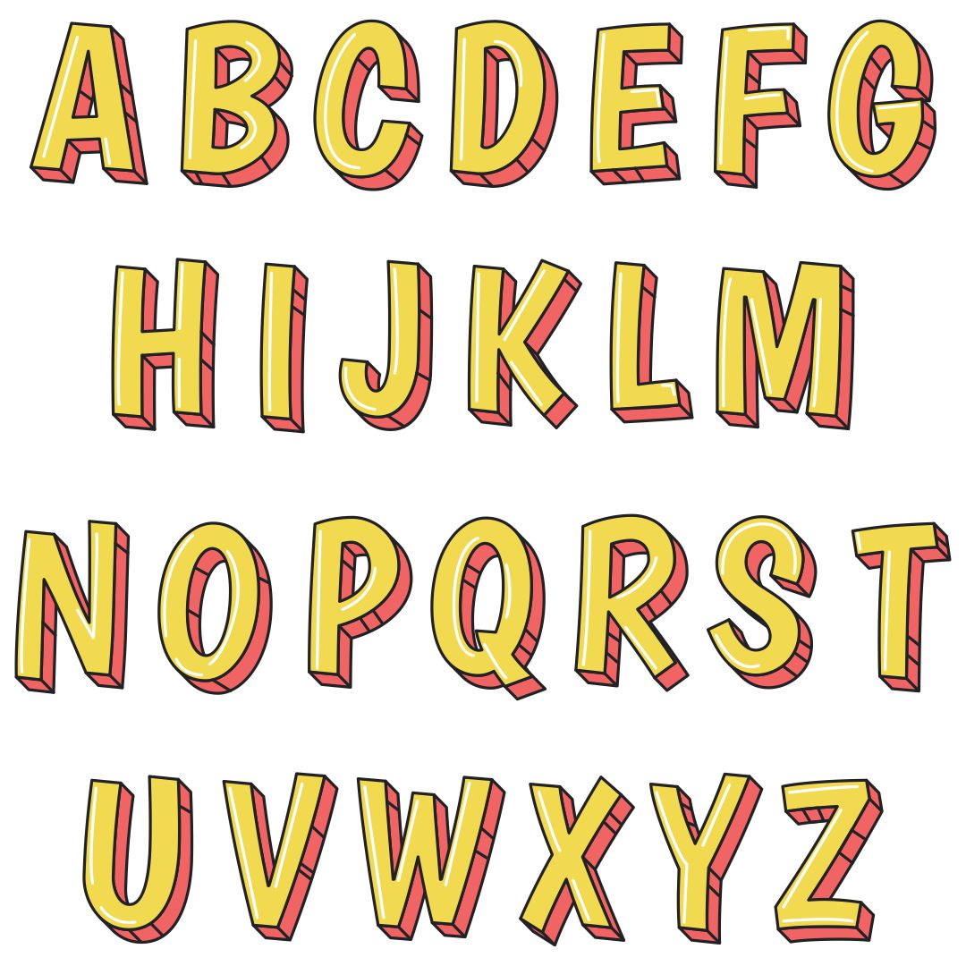 Large Printable Alphabet Letters - Customize and Print