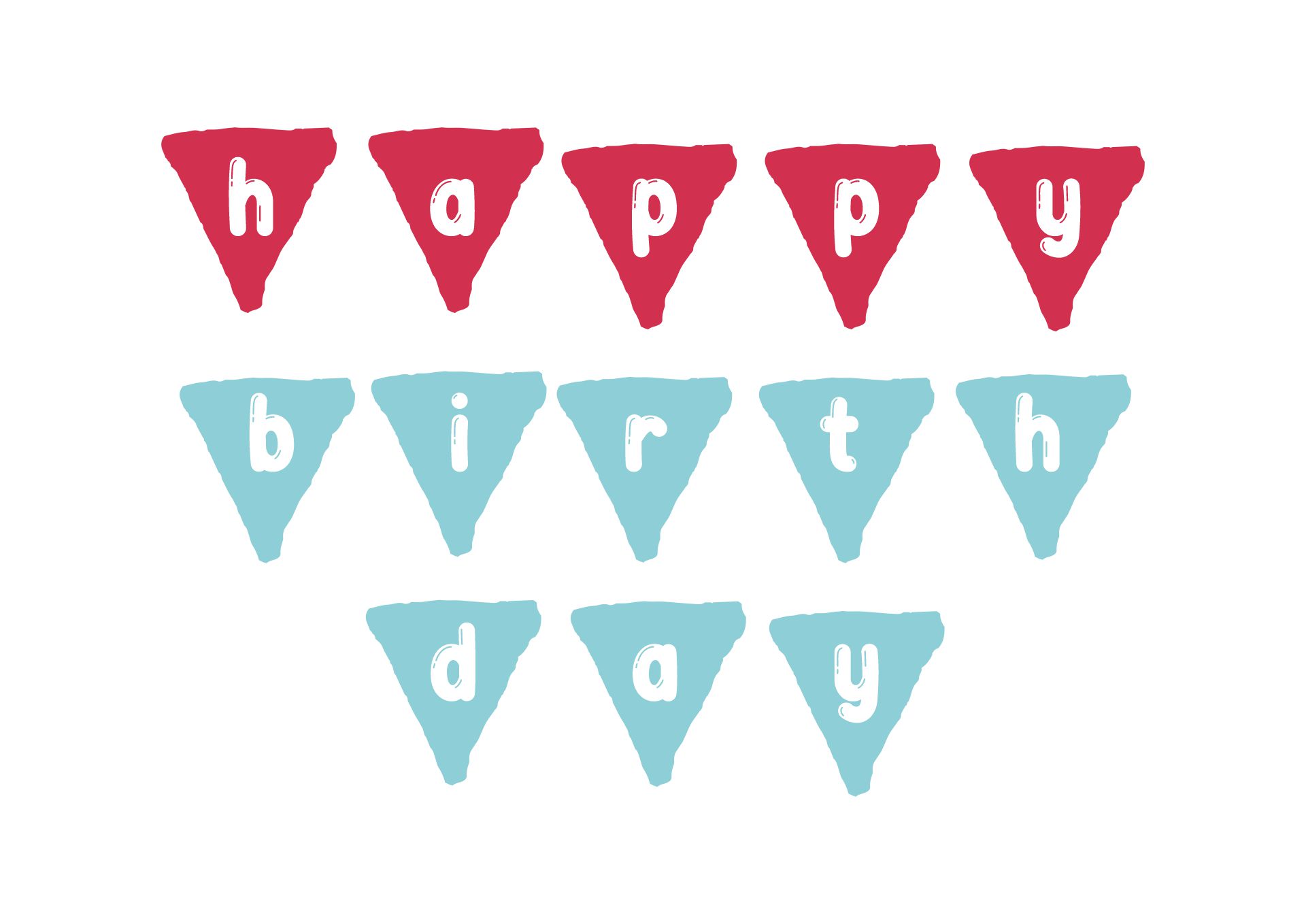 Happy Birthday Printable Letters - Customize and Print