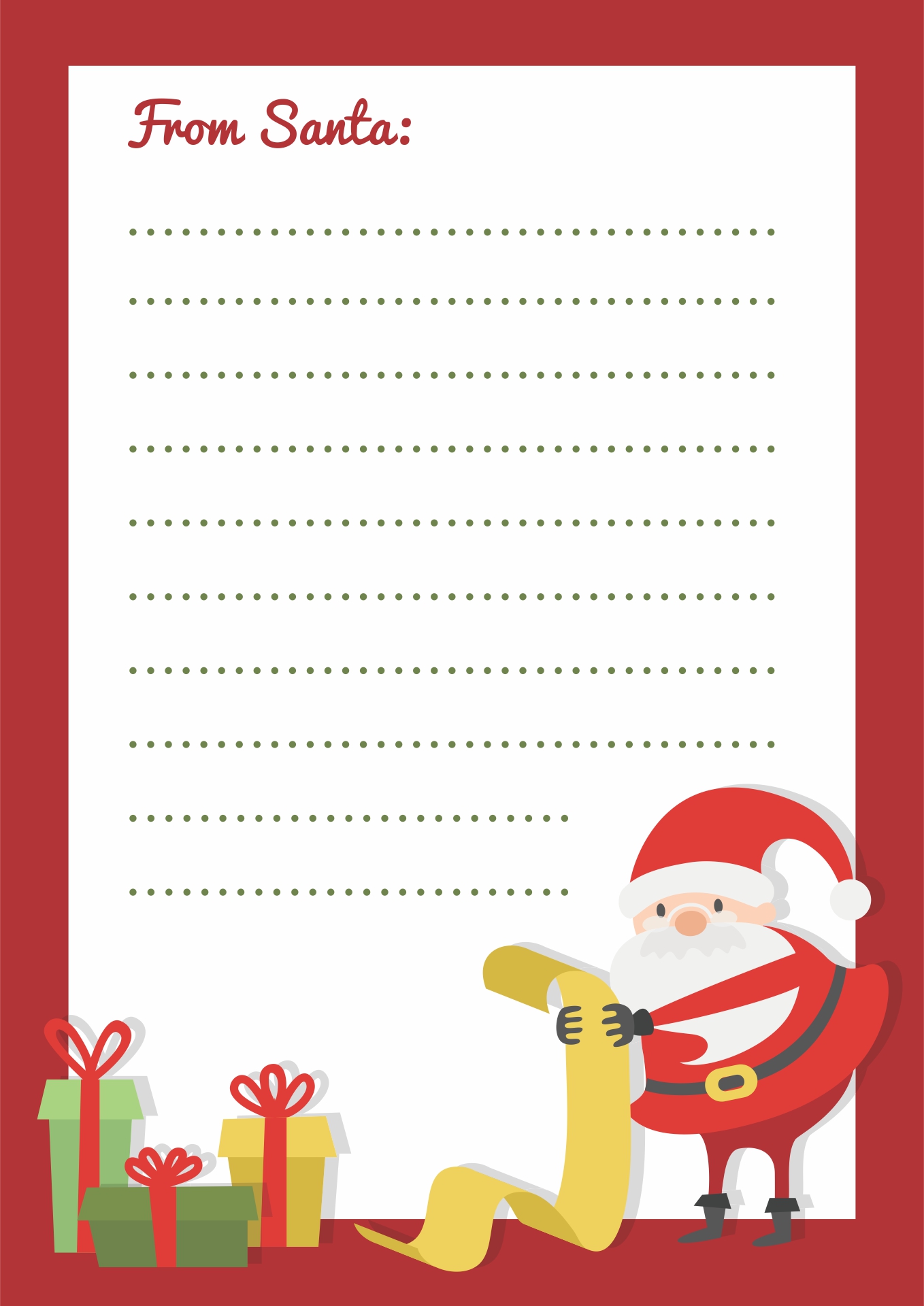 Letters From Santa Claus Template