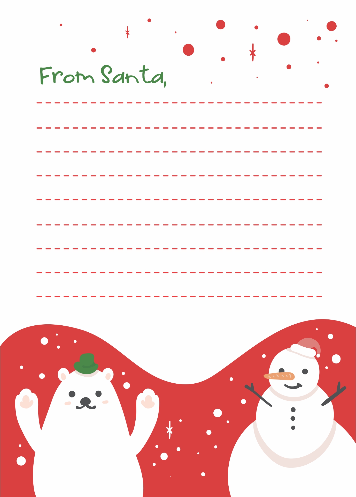 Printable Letter From Santa