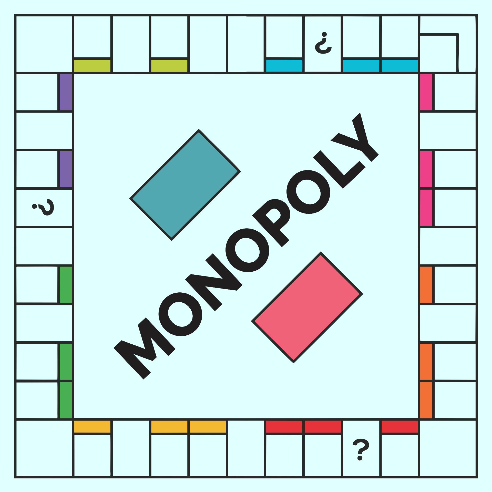 Printable Monopoly Game Board Template