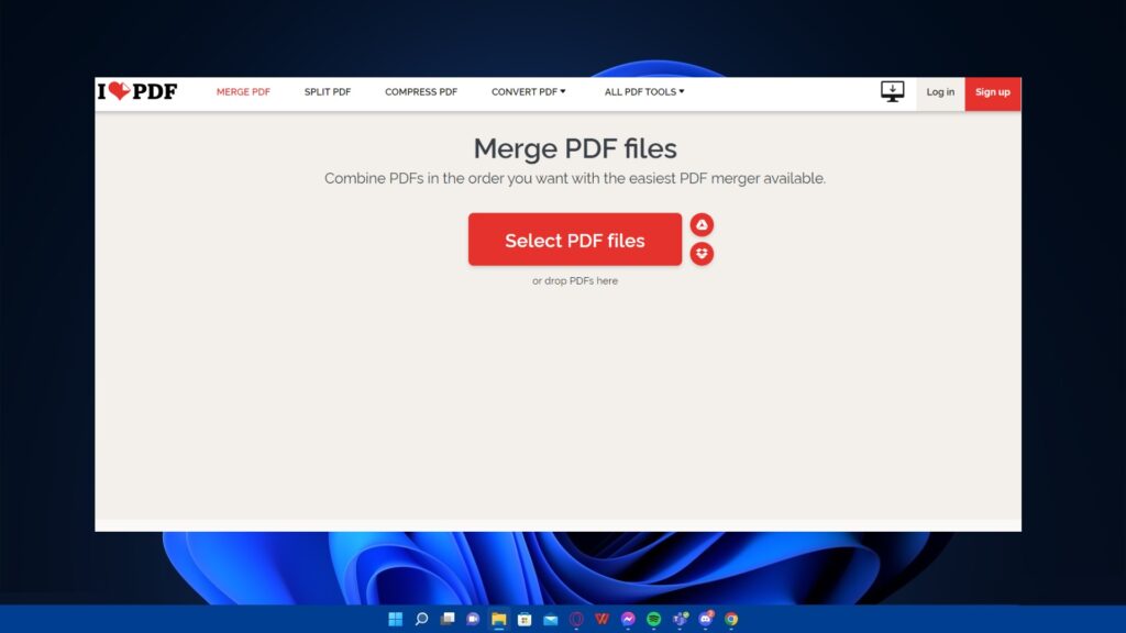 iLovePDF – przejrzysta, darmowa aplikacja webowa umożliwiająca łączenie PDF-ów i wiele więcej