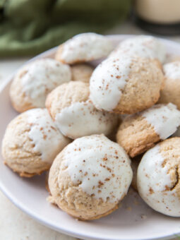 White Chocolate Eggnog Cookies