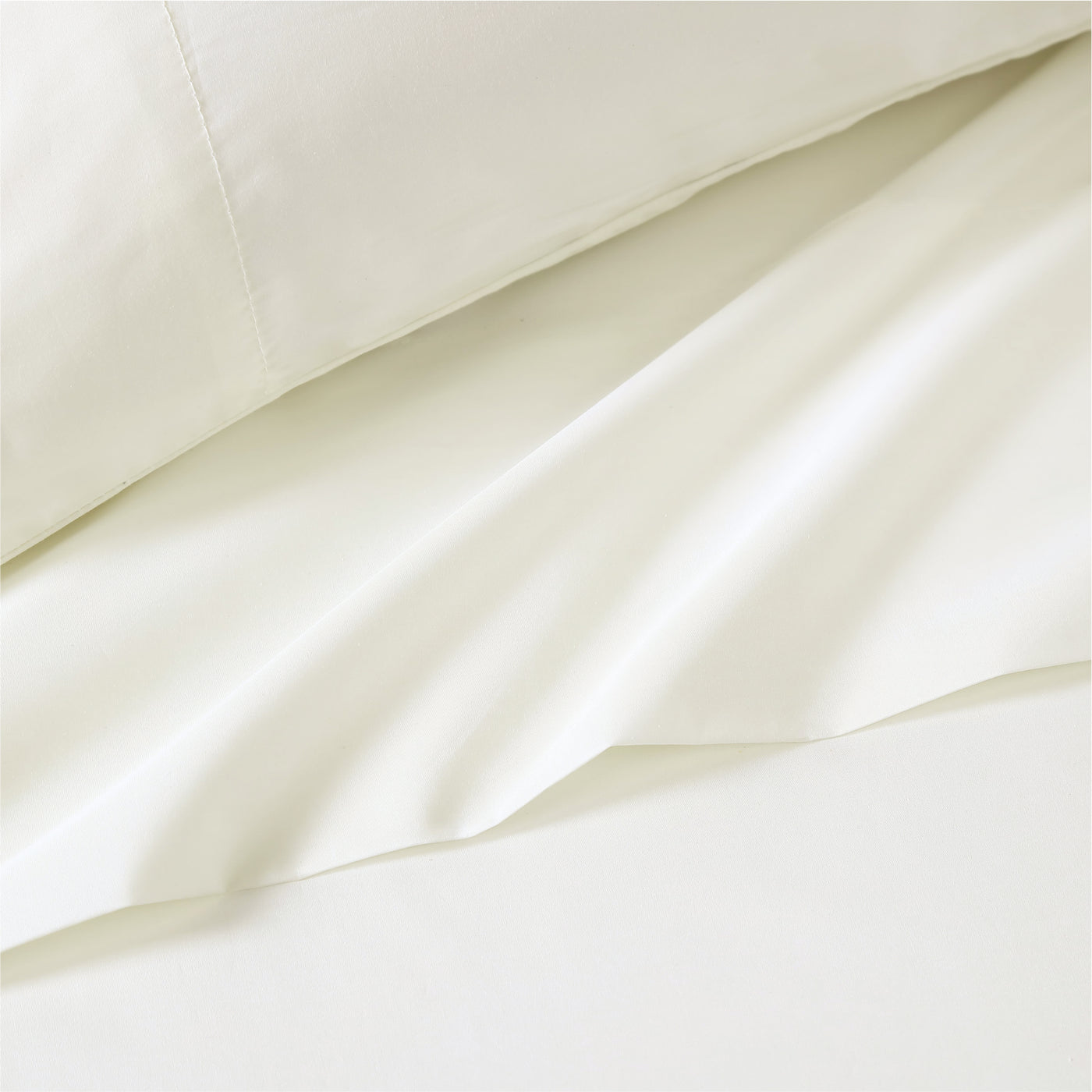  Pure Parima Egyptian Cotton Sheets Ultra Percale Sheet Set | Hotel Collection | 100% Giza Egyptian Cotton#color_bone